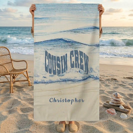 Toalha De Praia Personalized Cousin Crew Beach Towel 