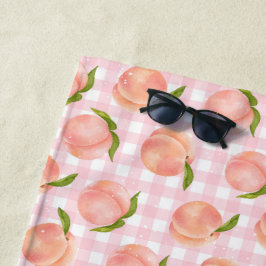 Toalha De Praia Pêssego de Verão doce