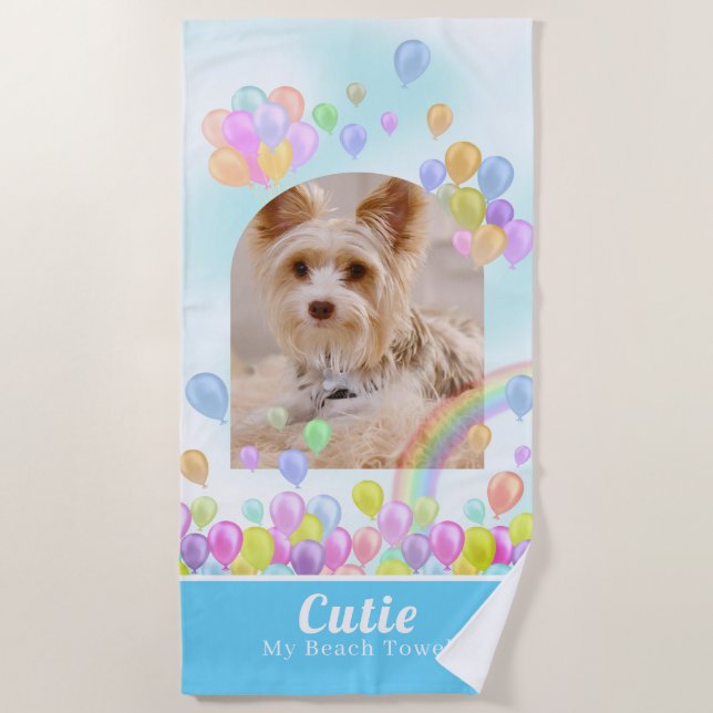 Toalha De Praia Pet Balloon Beach Towel (Frente)