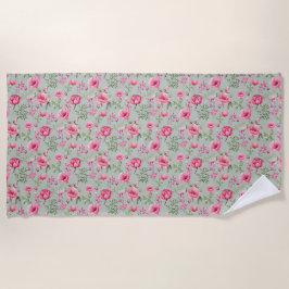 Toalha De Praia Pétalas de Blush Meadow em Flor