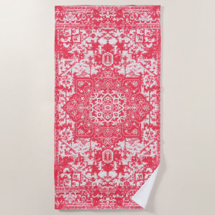Toalha De Praia Pétalas Rosa em Sonhos Kilim