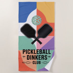 Toalha De Praia PICKLEBALL DINKERS CLUB Retro Vibes