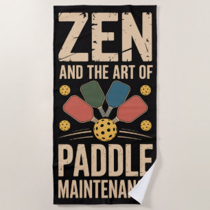 Toalha De Praia Pickleball Zen Paddle - Gráfico de Manutenção
