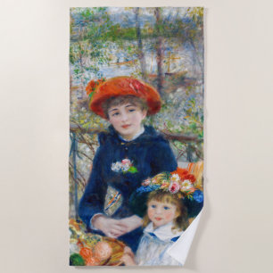 Toalha De Praia Pierre-Auguste Renoir - Duas irmãs no Terrace
