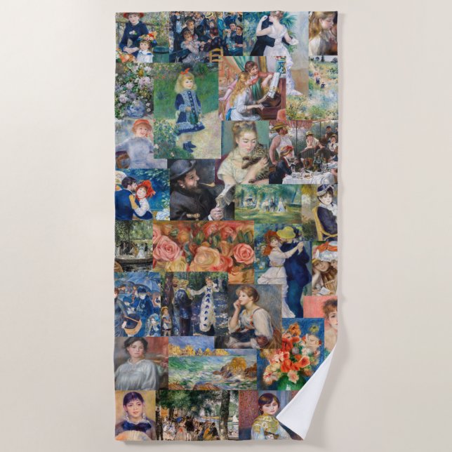 Toalha De Praia Pierre-Auguste Renoir - Obras-primas (Frente)