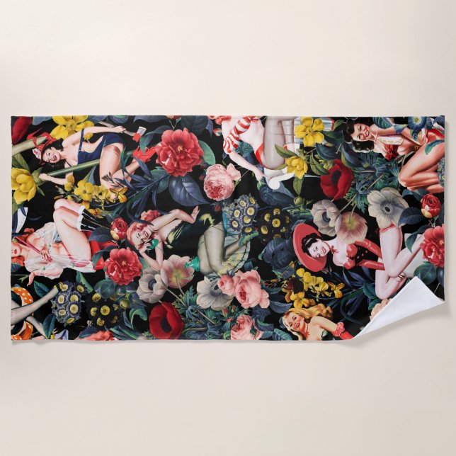 Toalha De Praia Pin-up III (Frente)