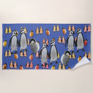 Toalha De Praia Pinguins