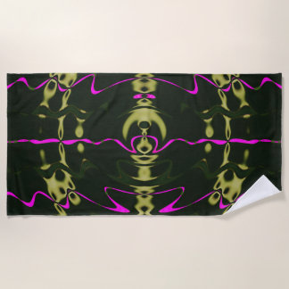 Toalha De Praia Pink Lights Canvas