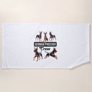 Toalha De Praia Pinscher Crew Alemão