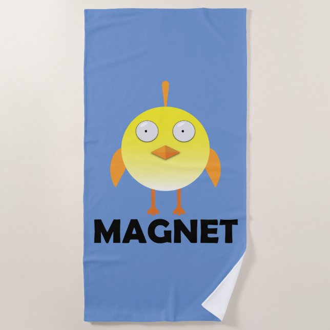 Toalha De Praia Pintinho Magnet - Beach Towel (Frente)