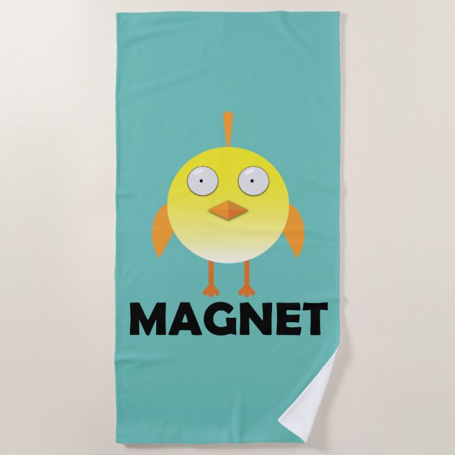 Toalha De Praia Pintinho Magnet - Beach Towel (Frente)