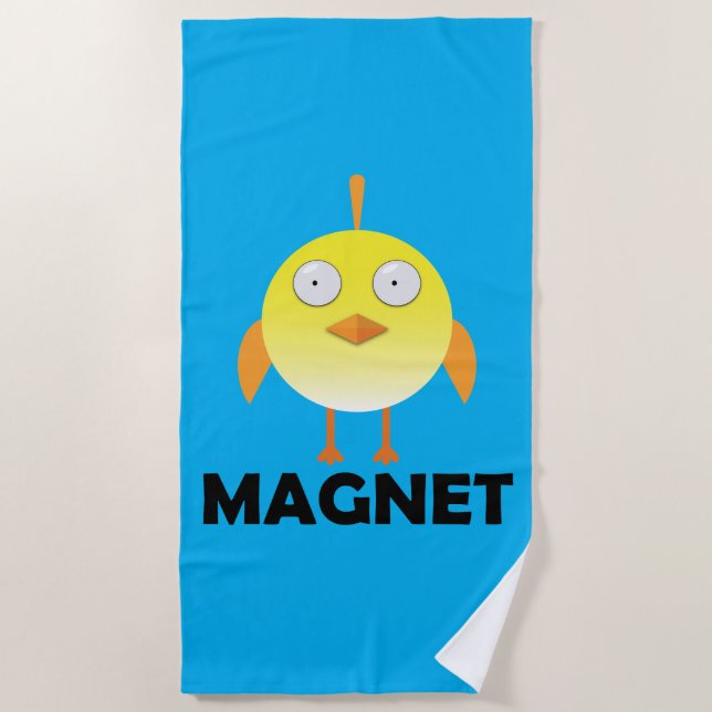 Toalha De Praia Pintinho Magnet - Beach Towel (Frente)