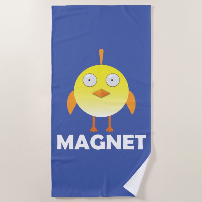 Toalha De Praia Pintinho Magnet - Beach Towel (Frente)