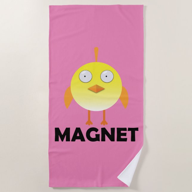 Toalha De Praia Pintinho Magnet - Beach Towel (Frente)