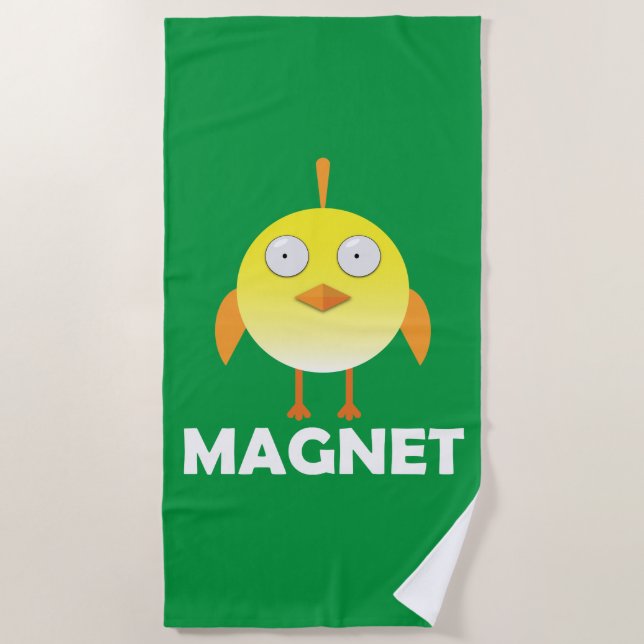 Toalha De Praia Pintinho Magnet - Beach Towel (Frente)