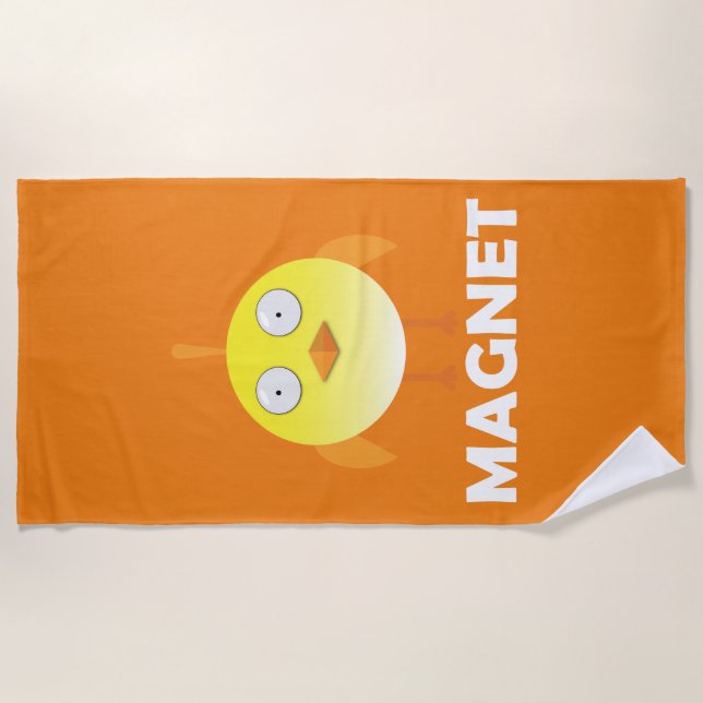 Toalha De Praia Pintinho Magnet - Beach Towel (Frente)