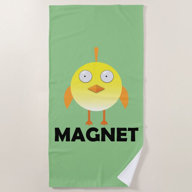 Toalha De Praia Pintinho Magnet - Beach Towel (Frente)