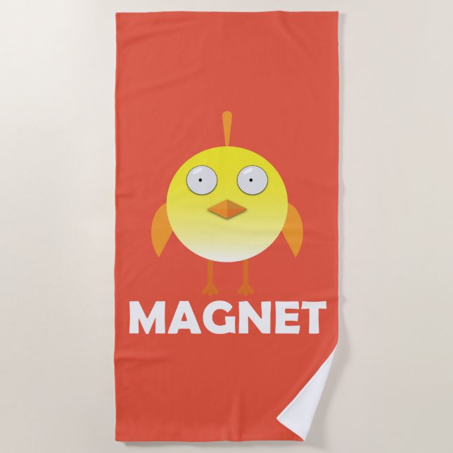 Toalha De Praia Pintinho Magnet - Beach Towel (Frente)
