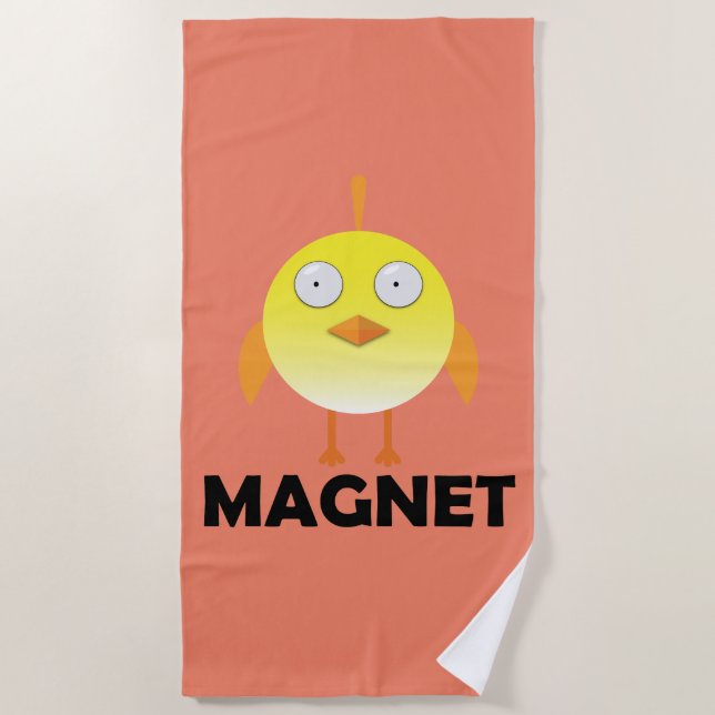 Toalha De Praia Pintinho Magnet - Beach Towel (Frente)