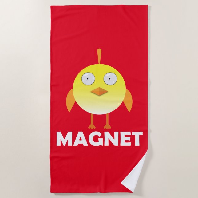 Toalha De Praia Pintinho Magnet - Beach Towel (Frente)