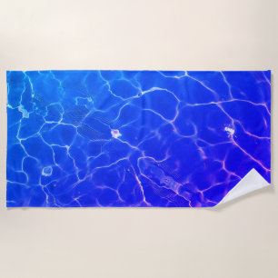 Toalha De Praia Pintura a Óleo de Superfície de Água (Estilo 9)