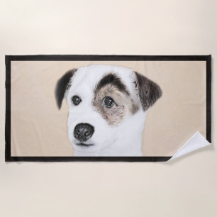 Toalha De Praia Pintura do Parson Jack Russell Terrier - Arte Cani
