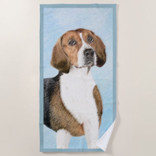 Toalha De Praia Pintura Inglesa em Foxhound - Arte Cachorro Origin