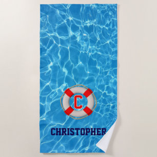 Toalha De Praia Piscina de treinador de natação LIfesaver