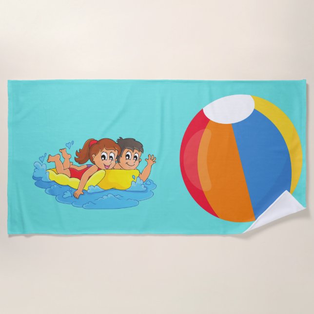 Toalha De Praia Plantação de garotos Beach Towel (Frente)