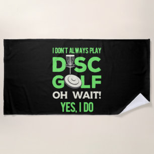 Toalha De Praia Player de Golfe de Disco Eu Nem Sempre Toco Golf