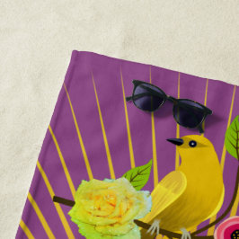 Toalha De Praia Plum Sunshine & Dew Drops