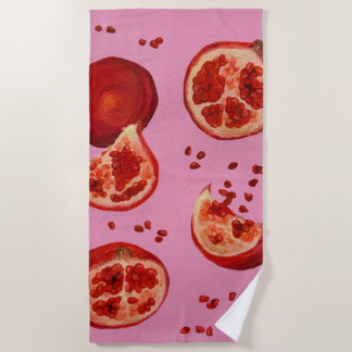 Toalha De Praia Pomegranate Beach Towel
