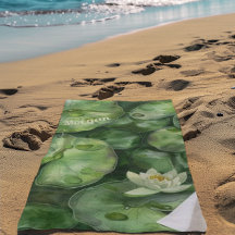 Pond De Aquarela Tranquilo | Lotus Art Gift