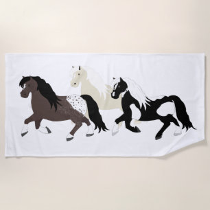 Toalha De Praia Ponies Beach Towel