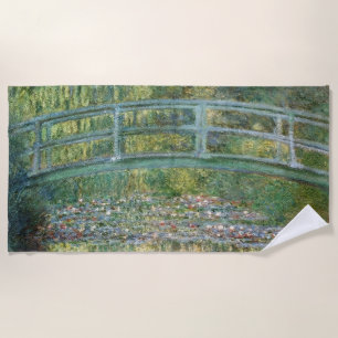 Toalha De Praia Ponte Japonesa de Claude Monet Arte de Nenúfar