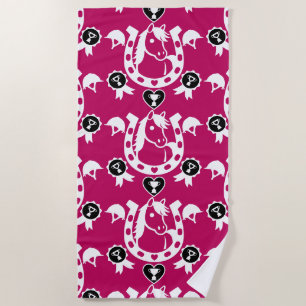 Toalha De Praia Pony Dressage Home Decor