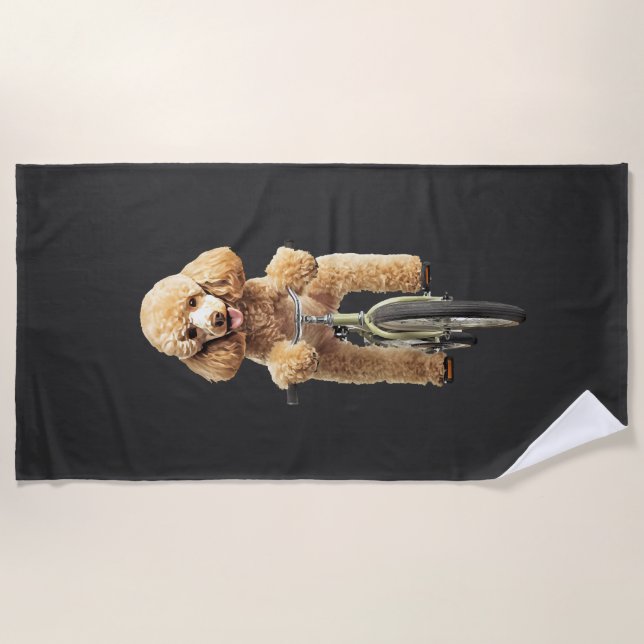 Toalha De Praia Poodle  (Frente)