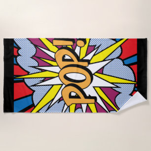 Toalha De Praia Pop Art Beach Towel