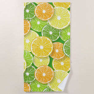 Toalha De Praia Pop de fatias de fruta Citrus art 3