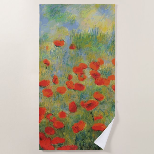 Toalha De Praia Poppies - Beach Towel (Frente)