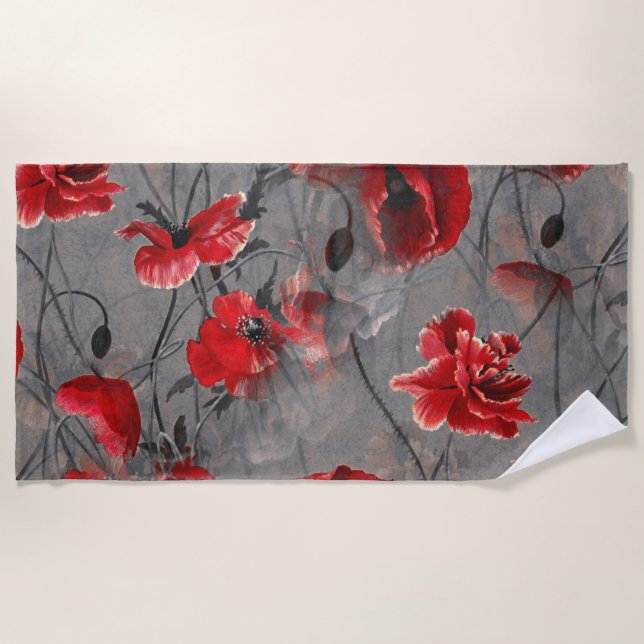 Toalha De Praia Poppy Haze (Frente)