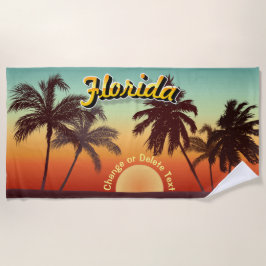 Toalha De Praia Por do sol de Florida