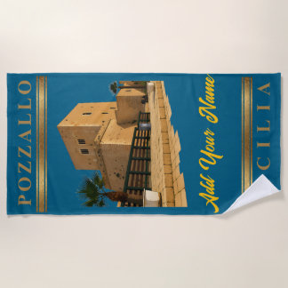 Toalha De Praia Pozzallo Sicilia Torre Cabrera Beach Towel