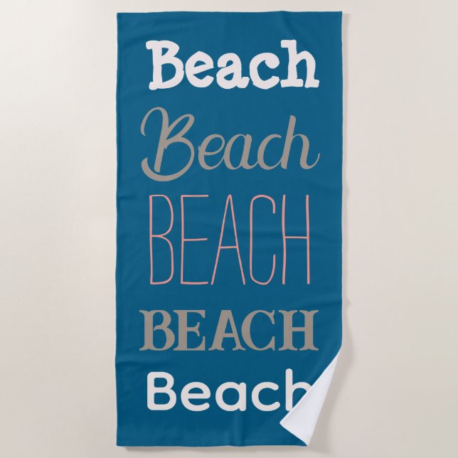 Toalha De Praia Praia (Frente)
