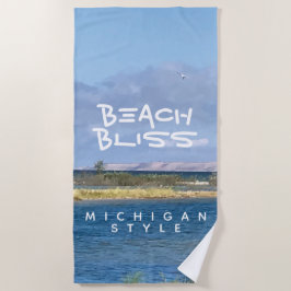 Toalha De Praia Praia Bliss Lake Michigan Lake Shore