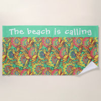 Praia chama Key West Floral Pattern