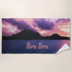 Toalha De Praia Praia da Ilha Bora Bora Suset