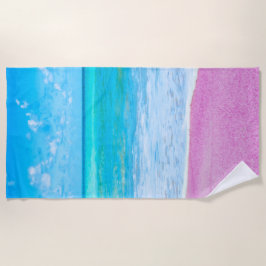 Toalha De Praia Praia de areia rosa