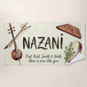 Toalha De Praia Praia "Ninguém Como Você" Nazani