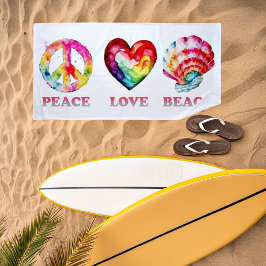 Toalha De Praia Praia Paz Amor